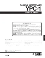 Yamaha YPC-1 Service Manual предпросмотр