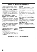 Preview for 2 page of Yamaha YPP-200 Owner'S Manual