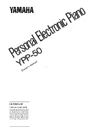 Yamaha YPP-50 Owner'S Manual предпросмотр