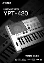 Предварительный просмотр 1 страницы Yamaha YPT-420 Owner'S Manual