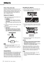 Preview for 12 page of Yamaha YPT255 Owner'S Manual