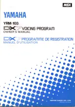 Yamaha YRM-103 Owner'S Manual preview