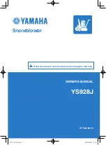 Yamaha YS928J Owner'S Manual preview