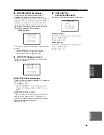 Preview for 107 page of Yamaha YSP-1 Owner'S Manual