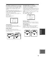 Preview for 111 page of Yamaha YSP-1 Owner'S Manual