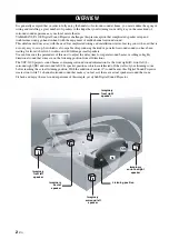 Предварительный просмотр 4 страницы Yamaha YSP 1100 - Digital Sound Projector Five CH Speaker Owner'S Manual