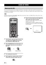 Предварительный просмотр 28 страницы Yamaha YSP 1100 - Digital Sound Projector Five CH Speaker Owner'S Manual