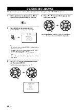 Предварительный просмотр 30 страницы Yamaha YSP 1100 - Digital Sound Projector Five CH Speaker Owner'S Manual