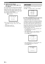 Предварительный просмотр 70 страницы Yamaha YSP 1100 - Digital Sound Projector Five CH Speaker Owner'S Manual