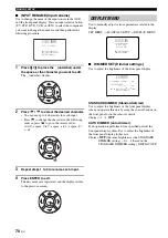 Предварительный просмотр 72 страницы Yamaha YSP 1100 - Digital Sound Projector Five CH Speaker Owner'S Manual