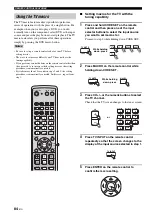 Предварительный просмотр 86 страницы Yamaha YSP 1100 - Digital Sound Projector Five CH Speaker Owner'S Manual