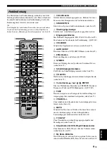 Предварительный просмотр 195 страницы Yamaha YSP 1100 - Digital Sound Projector Five CH Speaker Owner'S Manual