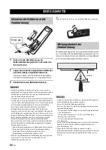 Предварительный просмотр 210 страницы Yamaha YSP 1100 - Digital Sound Projector Five CH Speaker Owner'S Manual