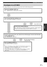 Предварительный просмотр 213 страницы Yamaha YSP 1100 - Digital Sound Projector Five CH Speaker Owner'S Manual