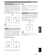 Предварительный просмотр 59 страницы Yamaha YSP-300 Owner'S Manual