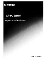 Предварительный просмотр 1 страницы Yamaha YSP-3000bl Owner'S Manual