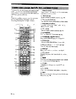 Предварительный просмотр 14 страницы Yamaha YSP-3000bl Owner'S Manual