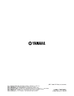 Предварительный просмотр 116 страницы Yamaha YSP-3000bl Owner'S Manual