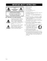 Предварительный просмотр 2 страницы Yamaha YSP-3000SL Owner'S Manual