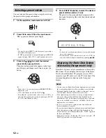 Предварительный просмотр 56 страницы Yamaha YSP-3000SL Owner'S Manual