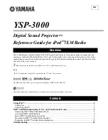 Предварительный просмотр 116 страницы Yamaha YSP-3000SL Owner'S Manual