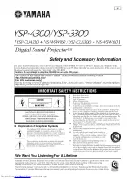 Предварительный просмотр 91 страницы Yamaha YSP-3300 Owner'S Manual