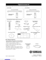 Предварительный просмотр 94 страницы Yamaha YSP-3300 Owner'S Manual