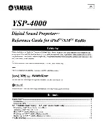 Предварительный просмотр 124 страницы Yamaha YSP-4000 Owner'S Manual