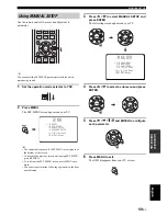 Preview for 61 page of Yamaha YSP-600 Owner'S Manual