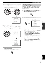 Предварительный просмотр 37 страницы Yamaha YSP 800 - Digital Sound Projector Five CH Speaker Owner'S Manual