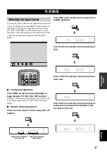 Предварительный просмотр 39 страницы Yamaha YSP 800 - Digital Sound Projector Five CH Speaker Owner'S Manual