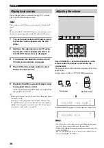 Предварительный просмотр 40 страницы Yamaha YSP 800 - Digital Sound Projector Five CH Speaker Owner'S Manual