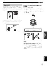 Предварительный просмотр 45 страницы Yamaha YSP 800 - Digital Sound Projector Five CH Speaker Owner'S Manual