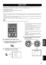 Предварительный просмотр 59 страницы Yamaha YSP 800 - Digital Sound Projector Five CH Speaker Owner'S Manual