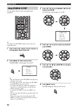 Предварительный просмотр 66 страницы Yamaha YSP 800 - Digital Sound Projector Five CH Speaker Owner'S Manual