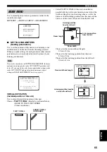 Предварительный просмотр 67 страницы Yamaha YSP 800 - Digital Sound Projector Five CH Speaker Owner'S Manual