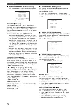 Предварительный просмотр 72 страницы Yamaha YSP 800 - Digital Sound Projector Five CH Speaker Owner'S Manual