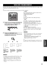 Предварительный просмотр 269 страницы Yamaha YSP 800 - Digital Sound Projector Five CH Speaker Owner'S Manual