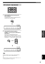 Предварительный просмотр 413 страницы Yamaha YSP 800 - Digital Sound Projector Five CH Speaker Owner'S Manual