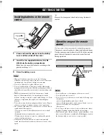 Предварительный просмотр 26 страницы Yamaha YSP-900BL Owner'S Manual