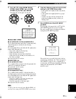 Предварительный просмотр 35 страницы Yamaha YSP-900BL Owner'S Manual