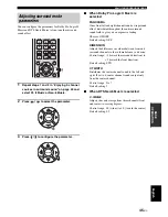 Предварительный просмотр 49 страницы Yamaha YSP-900BL Owner'S Manual