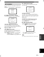 Предварительный просмотр 71 страницы Yamaha YSP-900BL Owner'S Manual