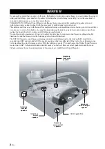 Предварительный просмотр 6 страницы Yamaha YSP1100BL Owner'S Manual