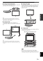 Предварительный просмотр 17 страницы Yamaha YSP1100BL Owner'S Manual