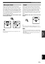 Предварительный просмотр 47 страницы Yamaha YSP1100BL Owner'S Manual