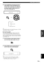 Предварительный просмотр 57 страницы Yamaha YSP1100BL Owner'S Manual