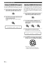 Предварительный просмотр 58 страницы Yamaha YSP1100BL Owner'S Manual