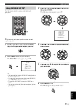 Предварительный просмотр 65 страницы Yamaha YSP1100BL Owner'S Manual