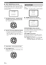 Предварительный просмотр 74 страницы Yamaha YSP1100BL Owner'S Manual